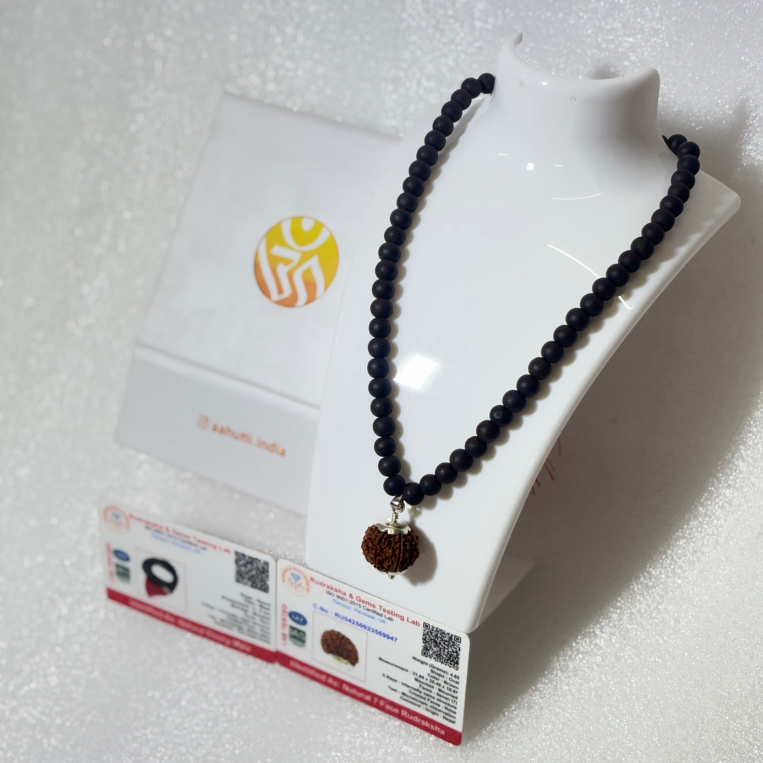 7 Mukhi Nepali Rudraksha & Karungali Mala
