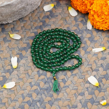 Green Hakik Bead Mala