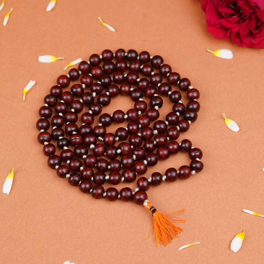 Red Sandalwood Beads Jaap Mala