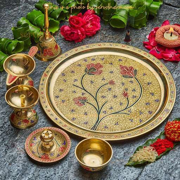 Designer Pooja Thali Set