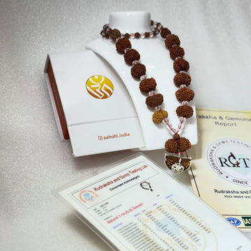 Nepali Sidha Mala with Sphatik Beads