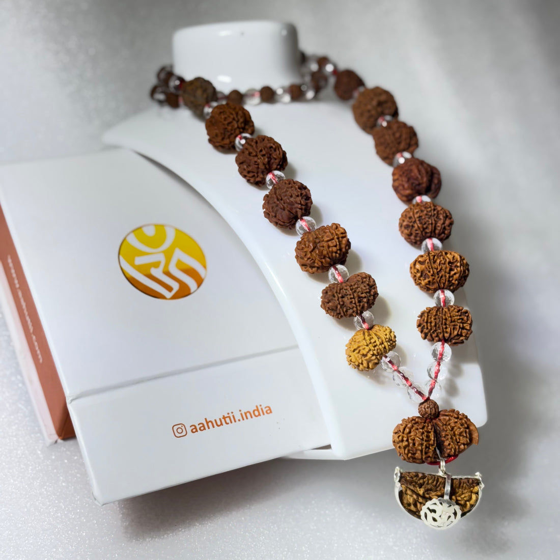 Nepali Sidha Mala with Sphatik Beads