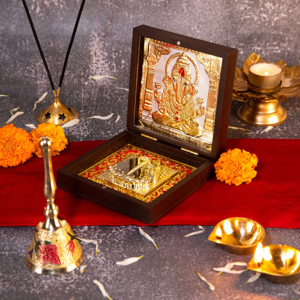 Ganesh Charan Paduka Pooja Box