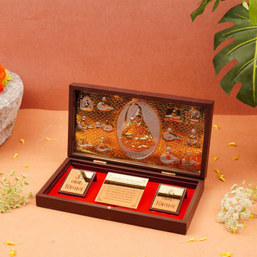 Gold Foil Shiv ji Pooja Box