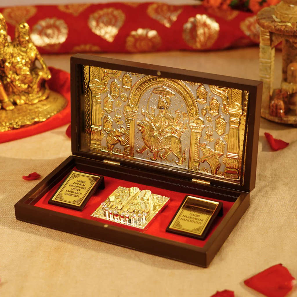 Sherawali Mata Brown Pooja Box